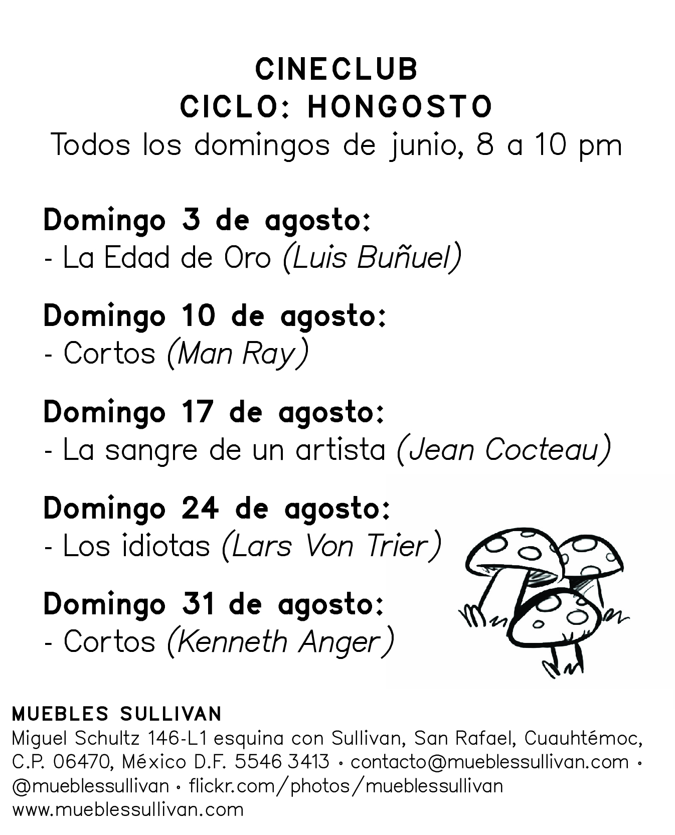 Cineclub - Ciclo: Hongosto